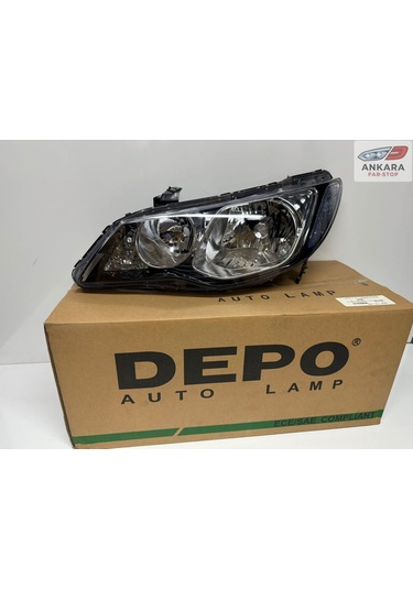 Honda Civic Fd6 2007-2009 Makyajsız Kasa Far Lambası Sol Sedan Xenonsuz Tip-sol Far-depo Marka