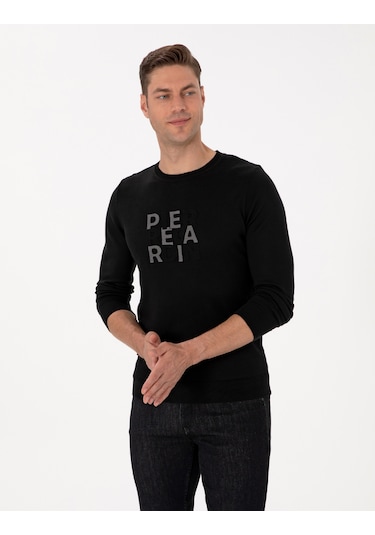 Pierre Cardin Erkek Siyah Kazak /triko 50315737-vr046 Siyah