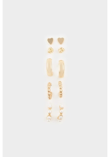 Defacto Kadın 5li Gold Küpe F7658axnsgd1 Diğer