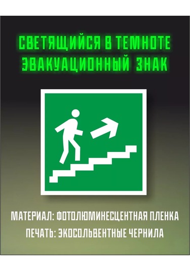 Zelenyj Perec Fotolüminesans Yangın Güvenliği İşareti E15 226495900