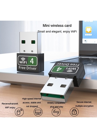 Sones Jınghua 150m Çift Bantlı Kablosuz Ağ Kartı Bilgisayar Harici 2.4g/5g Usb Wifi Alıcı Verici