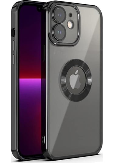 Iphone 11 Kilif 5D Kamera Ve Lens Korumali Plating Logo Cut Case 558235732