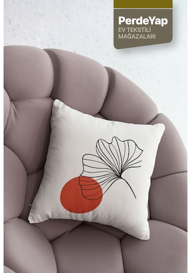 Hayali Gerçeküstü Çiçekler Desenli 4'lü Kırlent Kılıfı