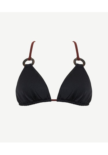 Yargıcı Toka Detaylı Bikini Üst 25ykbw1021b 001 Siyah