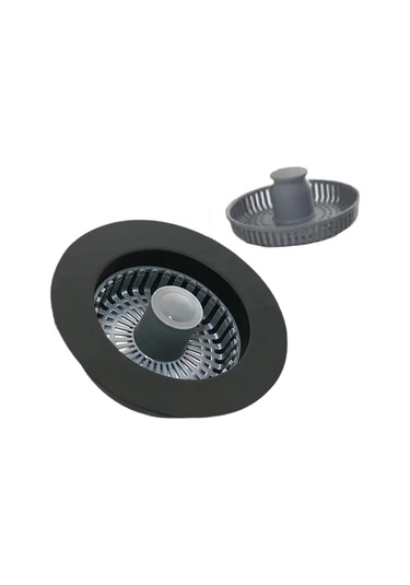 Homyl Mutfak Lavabosu Tahliye Süzgeci Hafif Paslanmaz Koku Siyah