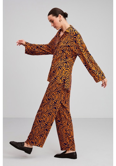 Grımelange Florian Culotte Loose Fit Turuncu Pantolon Turuncu