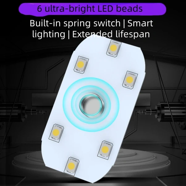 Besthome1 Mavi 2li 7 Renk Dokunmatik Usb Şarjlı Araç İçi Led Aydınlatma