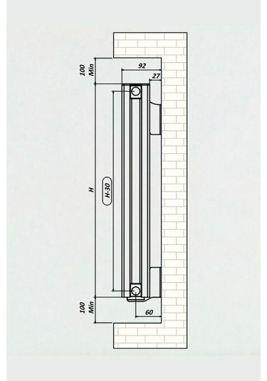 Alüminyum Radyatör 90x49 7 Dilim Kırık Beyaz Ral9010 Argus