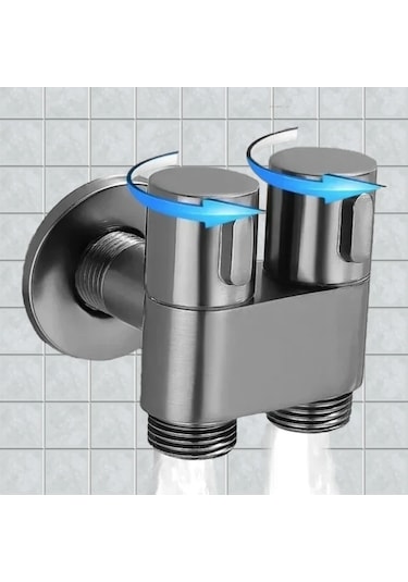 Willowhaven Duvara Monte Abs Tabanca Seti, Çift Çıkışlı Paslanmaz Vana, Bide Ve Balkon Yıkama Gümüşi