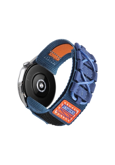 Goocamp Huawei Gt2 46mm Krd-112 22mm Orbital Örgülü Halat Tasarımlı Naylon Kumaş Has