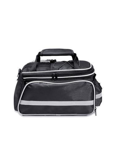 Didadodo Dağ Bisikleti Arka Raf Su Geçirmez Çanta Güçlü Kapaklı Siyah Siyah