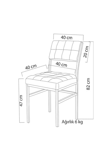 Nemeron İkon Mutfak Sandalyesi Keten Kumaş Metal Sandalye Silinebilir Kafe Salon Sandalyesi - Kırmızı Kırmızı