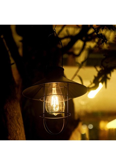 Suntek Teras Çim Için Asma Çubuk Dış Işıklar Ile Siyah Siyah