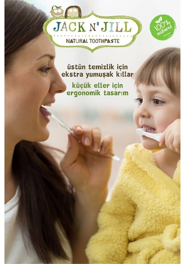 Jack N Jill Doğal Diş Fırçası - Unicorn&monkey