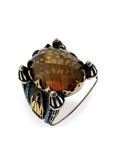 Cami Temalı 925 Ayar Gümüş Erkek Yüzük