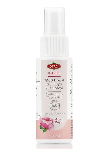 Otacı Otal Gül Suyu Gül Kürü Yüz Spreyi 50 ML
