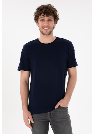U.S. Polo Assn. Erkek Regular Fit Bisiklet Yaka Lacivert Basic Tişört 50305985-VR033 U.S. Polo Assn. Erkek Regular Fit Bisiklet Yaka Lacivert Basic Tişört 50305985-VR033