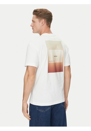 Calvın Kleın Erkek T-shırt K10k114158-yaf Beyaz