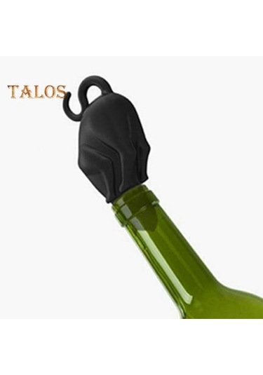 Şarap Stoper Yeniden Kullanılabilir Sızdırmaz Kullanımı Kolay Benzersiz Güzel Kedi Şişe Sızdırmazlık Fişi Ev Tedarik Siyah