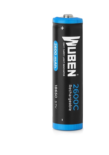 Wuben 18650 3.7v 2600 Mah Li-ion Şarjlı Pil