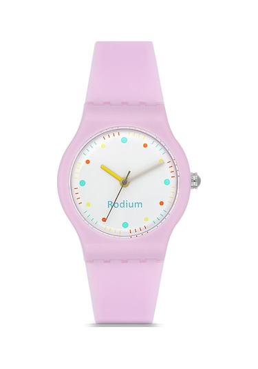 Rodium Analog Çocuk Kol Saati - Pembe Standart Pembe