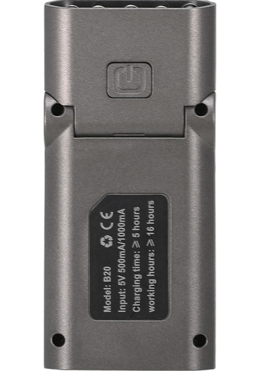 Geeksen Kulaklıksız Kullanim Icin Plastik Ipx6 Su Geçirmez 12000mcd Entegre Kip Led Şapka Işığı - Balıkçılık, Tamir, Kamp İçin Gri