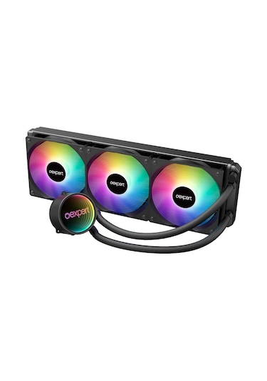 Oexpert Siyah Intel Amd Destekli Rgb Fanlı Cpu İşlemci 360mm Sıvı Soğutma