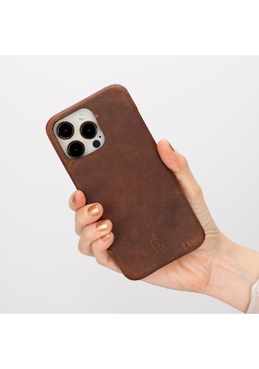 Bouletta Apple Uyumlu iPhone 15 Pro Max Deri Arka Kapak F360 G2