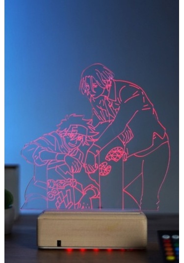 Sk8 The Infinity Reki & Langa 16 Renk Anime Gece Lambası