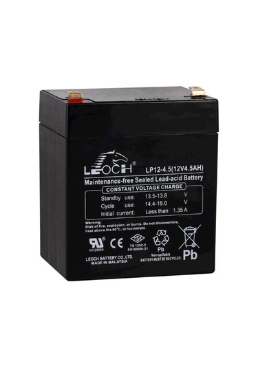 Leoch 12 V 4.5 AH Kuru Bakımsız Akü