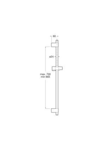 Roca Sensum 800mm Sürgü Takımı Krom
