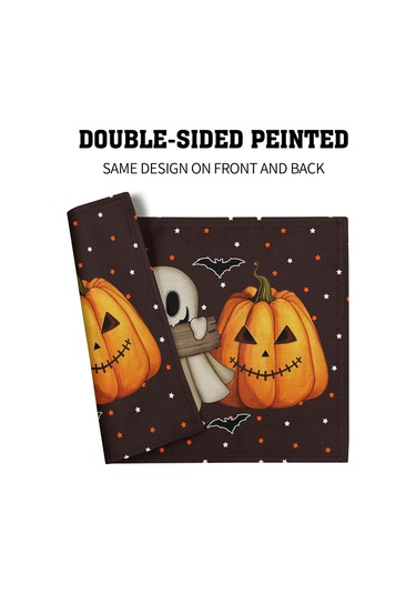 Xiaaokeji Cadılar Bayramı Masa Örtüleri 4 Parça Masa Örtüleri Kaymaz Isıya Dayanıklı Masa Örtüleri Diğer