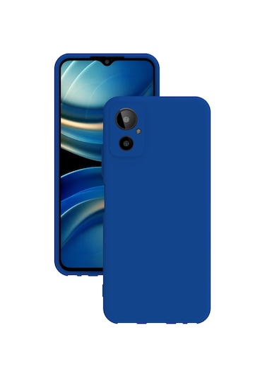 General Mobile Gm 23 Se Kılıf Kamera Korumalı Silikon Rubber Arka Kapak Mavi