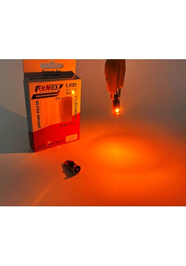 Femex Platinum Turuncu T10 3smd Osram Chipset Led Ampul Aktif Canbus