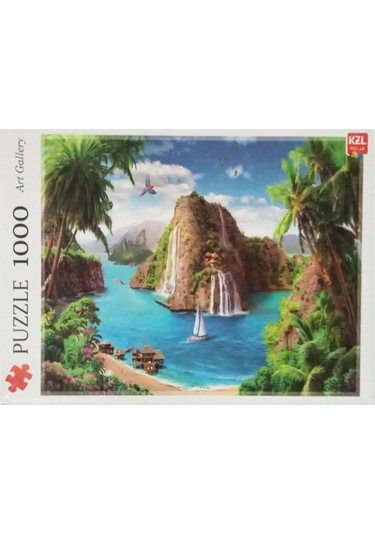 Akıllıelma-kzl Puzzle Saklı Cennet 1000 Parça Puzzle Pazıl 68x48 Cm