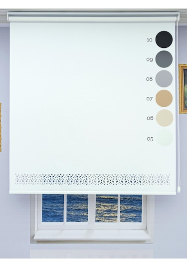 Lazer Stor Perde - İthal Mat Kalın Stor Beyaz