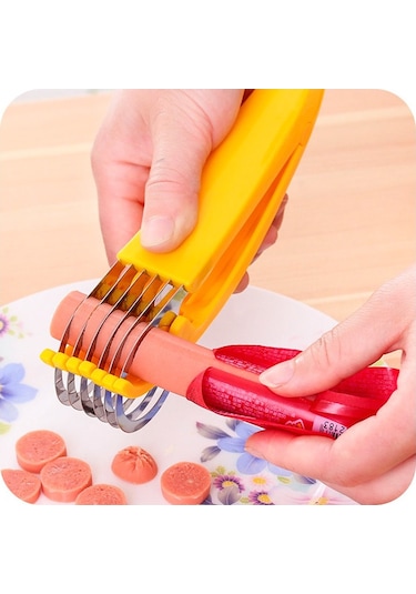 Ry-muz Kesici, Abs + Paslanmaz Çelik Meyve Sebze Kesici Mutfak Gereçleri Muz Sosis Çilek Üzüm 1 Adet Diğer