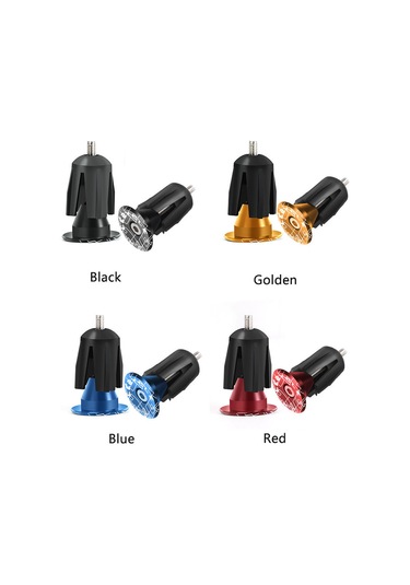 Yaleker Alüminyum Genişletilebilir Bisiklet Tutamak Tıkanırtıcı, Sürgülü Vida Korumalı Korkuluk Kapağı - Siyah