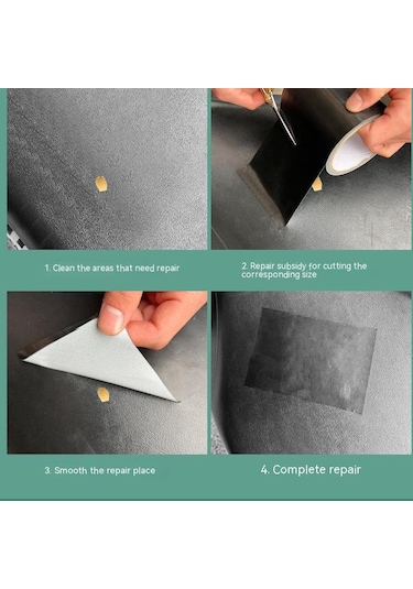 Kendinden Yapışkanlı Mobilya İlk Yardım Yamaları Deri Yamalar Kanepe Onarımları Siyah Kendinden Yapışkanlı Alüminyum Bant 56922994