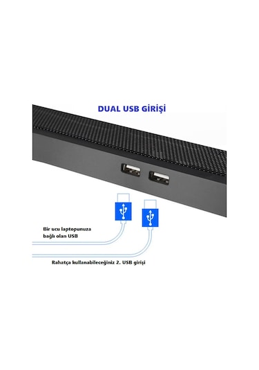 S18 Yükseklik Ayarlı 4 LED Fanlı Ayarlanabilir Laptop Soğutucu Notebook Bilgisayar Standı