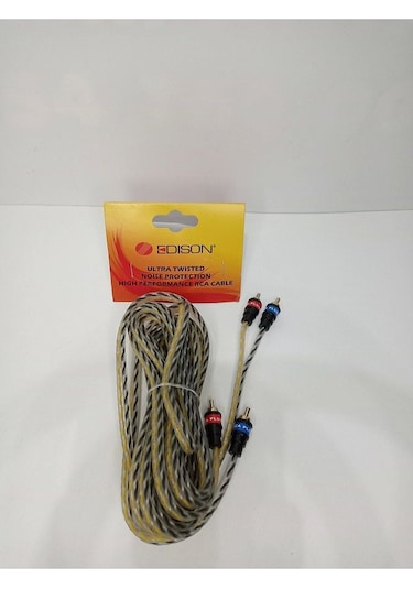 Rca Kablosu 5 Metre Kaliteli Amfi Rca Ses Aktarım Kablosu - 5 Metre
