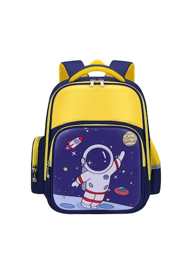 1-2-3. Sınıflar Için İlkokul Öğrencilerinin Okul Çantaları Anaokulu Büyük Sınıf Çocukları Için Büyük Kapasiteli, Erkek Ve Kadınlar Için Yükü Azaltan Sırt Çantaları Lcz7wq Siyah - Sarı