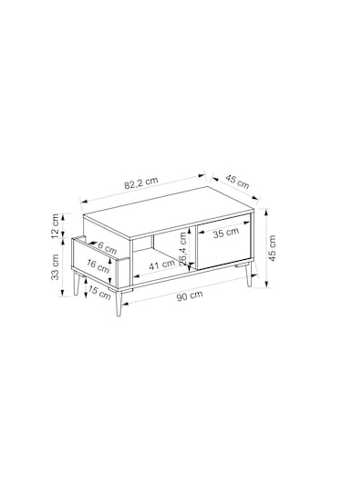Soles Orta Sehpa Safirmeşe
