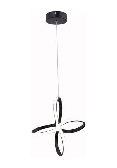 Lily Tek Top Led Sarkıt Avize,siyah,3 Renk Yanabilen Led Avize, Modern Salon Oda Led Avize