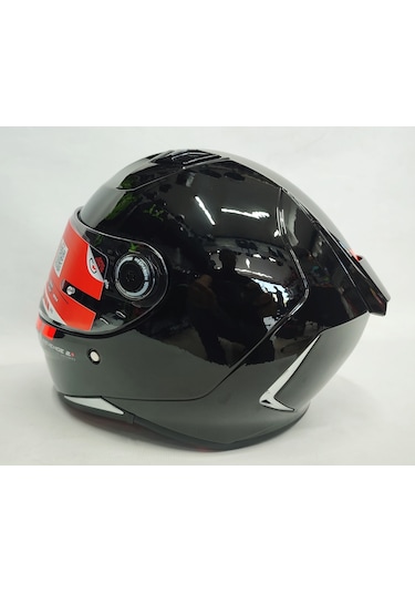 Mt Revenge 2 Solid A11 Şeffaf Vizörlü Kask Parlak Siyah