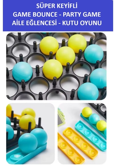 Game Bounce - Zıplama Tahtası Süper Eğlenceli Aile Kutu Ve Strateji Oyunu