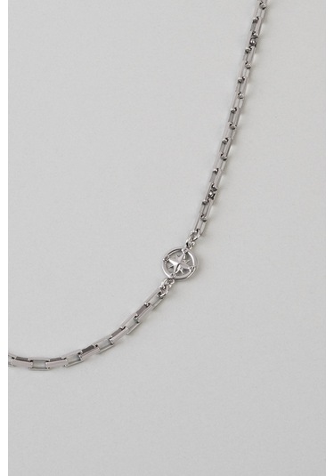 Dümen Figürlü 55 Cm Gümüş Erkek Kolye