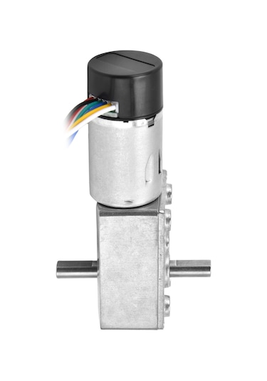 Dianziye Jgy-370 12v Dc Kayar Dişli Motoru, Kodlayıcı İlişkili, 15mm Çift Mil, 150 Devir/ Dakika, Endüstriyel Sürücü