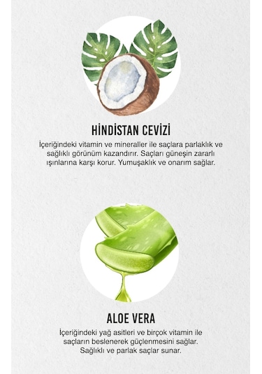 Urban Care Pure Coconut ve Aleo Vera Renk Koruyucu Saç Serumu 75 ML