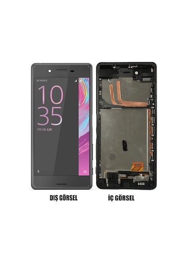 Teknonet Sony Xperia X Uyumlu Lcd+dokunmatik - Siyah